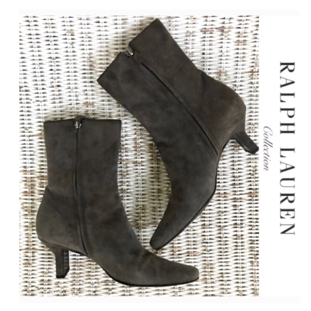 🆕 {Ralph Lauren Collection} Italian-made Suede Luxury Boots • Size 7